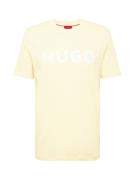 HUGO Bluser & t-shirts 'Dulivio'  pastelgul / hvid