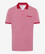 BRAX Bluser & t-shirts 'Paddy'  grå-meleret / rød / hvid