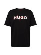 HUGO Bluser & t-shirts 'Dakaishi'  blodrød / sort / hvid