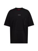 HUGO Bluser & t-shirts 'Doforesto'  grå / sort
