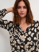 Kaffe Bluse 'Beathe'  beige / cappuccino / sort