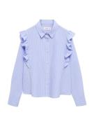 MANGO KIDS Bluse 'CARLOTA'  lyseblå / hvid