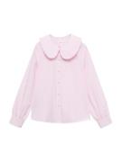 MANGO KIDS Bluse 'CARMEN'  lyserød / hvid