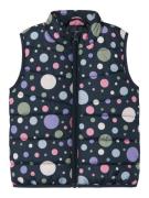 NAME IT Vest 'NMFMylane'  lysebeige / navy / violetblå / pitaya