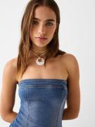 Bershka Kjole  blue denim