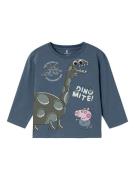 NAME IT Shirts 'Abrum Peppapig'  mørkeblå / grå / lyserød / hvid