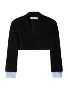 Bershka Blazer  lyseblå / sort / hvid