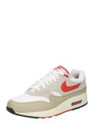 Nike Sportswear Sneaker low 'AIR MAX 1'  beige / rød / hvid / uldhvid