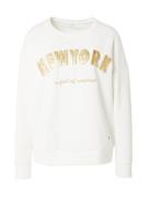 Key Largo Sweatshirt 'NEW YORK'  guld / hvid