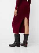 Bershka Strikkjole  bordeaux