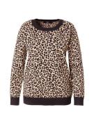 Vero Moda Curve Pullover 'VMCARIA'  beige / sort