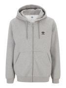 ADIDAS ORIGINALS Sweatjakke 'Essentials'  grå-meleret / sort