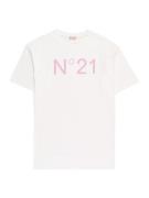 N°21 Bluser & t-shirts  lys pink / hvid