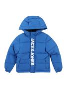 Jack & Jones Junior Overgangsjakke 'JCOSPEED'  blå / hvid