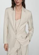 MANGO Blazer 'Gina'  sand / grå