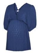 MAMALICIOUS Bluse 'FELICIA TESS'  navy