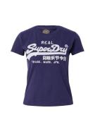 Superdry Shirts  navy / hvid