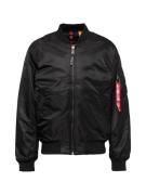 ALPHA INDUSTRIES Overgangsjakke 'Dragon'  mørkegrå / rød / sort / hvid