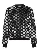 Karl Lagerfeld Sweatshirt  sort / hvid