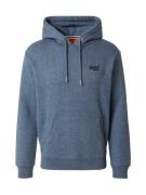 Superdry Sweatshirt 'ESSENTIAL'  blå-meleret / sort