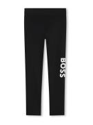 BOSS Leggings  sort / hvid