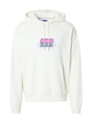 HUGO Sweatshirt 'Nugobino'  lyseblå / pink / sort / uldhvid