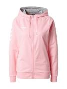 Hummel Sportssweatjakke  pastelpink / hvid