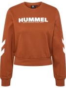 Hummel Sportsweatshirt 'Legacy'  kastaniebrun / hvid