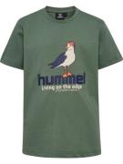 Hummel Shirts  mørkeblå / grøn / orange / hvid