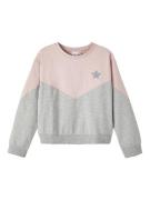 NAME IT Sweatshirt 'Vibba'  grå-meleret / pudder