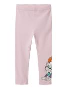 NAME IT Leggings 'NMFDYRI PAWPATROL'  lyseblå / lilla / sort / hvid