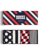 Happy Socks Sokker  navy / rød / hvid