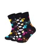 Happy Socks Sokker 'Classic Dog'  navy / gul / pink / hvid