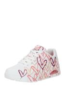 SKECHERS Sneaker low 'Uno - Spread The Love'  pink / pudder / burgunder / hvid