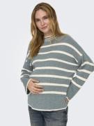 Only Maternity Pullover 'IBI'  beige / turkis