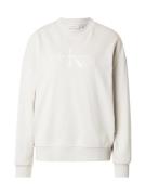 Calvin Klein Jeans Sweatshirt  lysegrå / offwhite