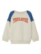 NAME IT Sweatshirt 'NMMOSCAR'  beige / blå / orange