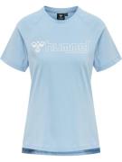 Hummel Funktionsbluse 'NONI 2.0'  lyseblå / hvid