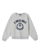 NAME IT Sweatshirt  grå-meleret / sort