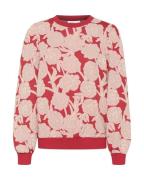 SAINT TROPEZ Sweatshirt 'Abna'  rosa guld / pastelpink / blodrød