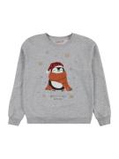 KIDS ONLY Sweatshirt 'KOGYda Xmas'  grå-meleret / rød / sort / hvid