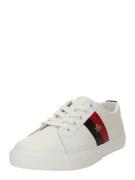 Lauren Ralph Lauren Sneaker low 'JANSON II'  carminrød / sort / hvid