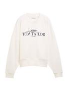 TOM TAILOR DENIM Sweatshirt  natblå / offwhite