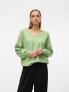 VERO MODA Pullover 'LEAF'  pastelgrøn