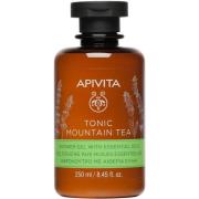APIVITA Tonic Mountain Tea Shower Gel with Essential Oils with Mo
