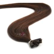Poze Hairextensions Poze Keratin Standard 40cm 4B Chocolate Brown