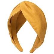 Hermine Hold  Suede Knot Head Band Mustard