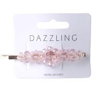 Dazzling Hår Barette Pearls Transparant Pink