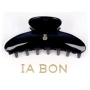 Ia Bon Large Hair Claw Glossy Black