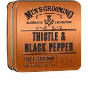 The Scottish Fine Soaps Thistle & Black Pepper Face & Beard Soap